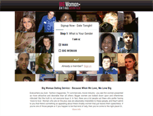 Tablet Screenshot of bigwomandatingservice.com